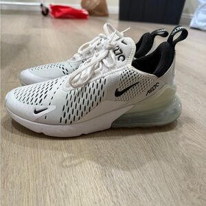 Nike Air Max 270 White and Black Sneakers
